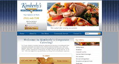 Desktop Screenshot of kimberlyscorporatecatering.com